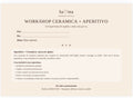 Workshop ceramica + aperitivo – 2,5 ore